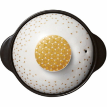 Deco Pot Button Shape Golden Dew_clay cooking_ earthen pot_